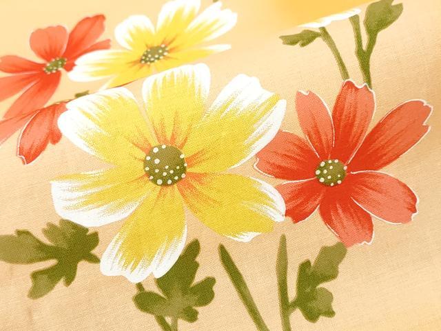 平和屋着物∴夏物　浴衣　草花文　綿　逸品　CABJ0306ng