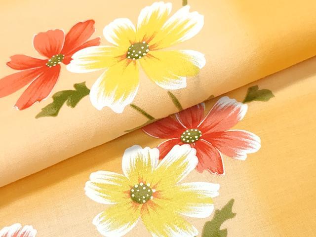 平和屋着物∴夏物　浴衣　草花文　綿　逸品　CABJ0306ng