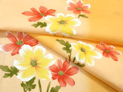 平和屋着物∴夏物　浴衣　草花文　綿　逸品　CABJ0306ng
