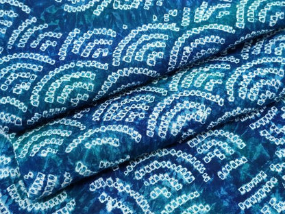 平和屋着物∴夏物　浴衣　有松鳴海絞り　青海波流水文　綿　逸品　CABJ0312ng