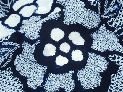 平和屋着物∴夏物　浴衣　有松鳴海絞り　枝花文　綿　逸品　CABJ0313ng