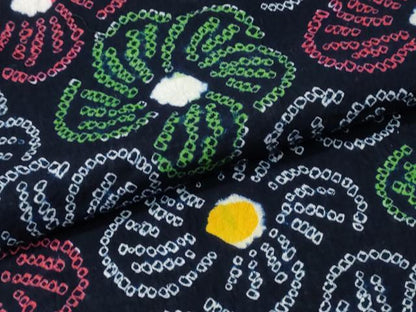 平和屋着物∴夏物　浴衣　有松鳴海絞り　捻じ梅文　綿　逸品　CABJ0336ng