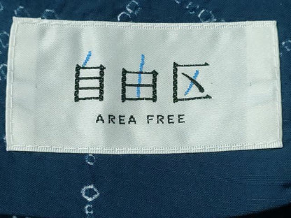 平和屋着物∴夏物　浴衣　自由区　枝花文　オンワード樫山　綿　逸品　未使用　CABJ0344ng