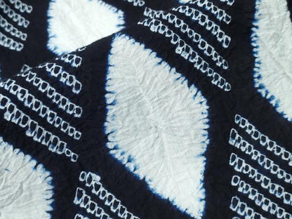 平和屋着物∴夏物　浴衣　有松鳴海絞り　菱文　綿　逸品　CABJ0355ng