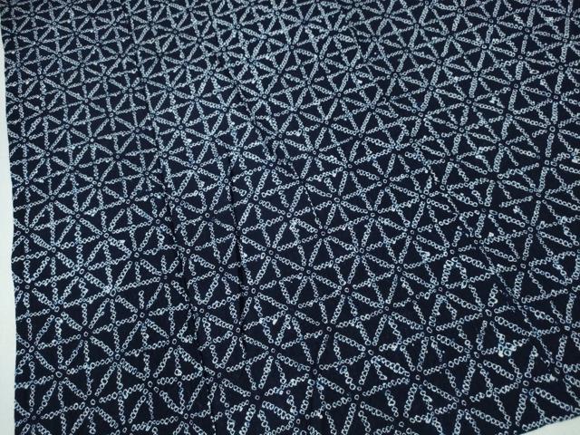 平和屋着物∴夏物　浴衣　有松鳴海絞り　幾何学文様　綿　逸品　CABJ0364ng