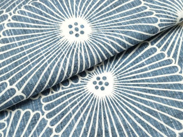 平和屋着物∴夏物　竺仙鑑製　浴衣　菊尽くし　綿　逸品　CABJ0373ng