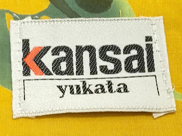 平和屋着物∴世界的ファッションデザイナー　山本寛斎　kansaiブランド　夏物　浴衣　注染　紫陽花　日本製　綿　逸品　未使用　CABJ0376ng
