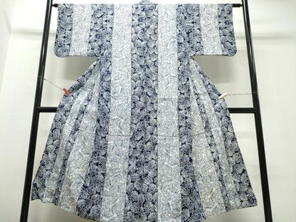平和屋着物∴夏物　浴衣　注染　舞蝶間道　綿　逸品　CABJ0382ng