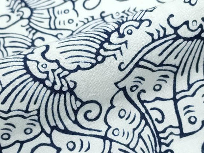 平和屋着物∴夏物　浴衣　注染　舞蝶間道　綿　逸品　CABJ0382ng