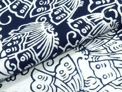 平和屋着物∴夏物　浴衣　注染　舞蝶間道　綿　逸品　CABJ0382ng