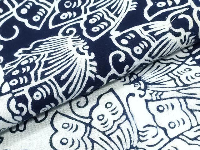 平和屋着物∴夏物　浴衣　注染　舞蝶間道　綿　逸品　CABJ0382ng