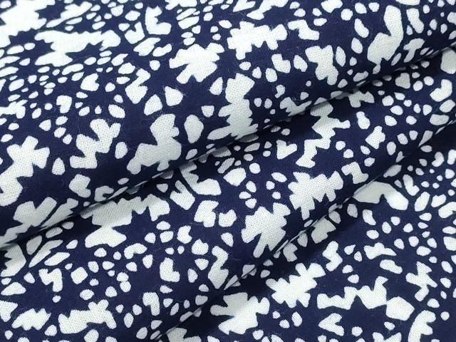 平和屋着物∴夏物　浴衣　注染　手縫い　枝花文　綿　逸品　CABJ0384ng