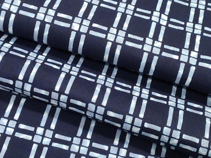 平和屋着物∴夏物　男性　浴衣　注染　手縫い　天井文　綿　逸品　CABJ0388ng
