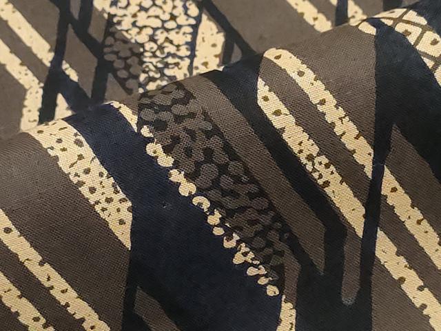 平和屋着物∴夏物　浴衣　注染　手縫い　幾何学文様　綿　逸品　CABJ0391ng