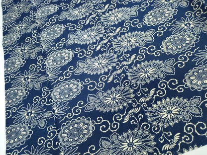 平和屋着物∴夏物　浴衣　綿絽　花唐草文　綿　逸品　CABJ0398ng