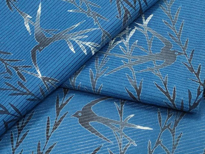 平和屋着物∴夏物　浴衣　綿絽　燕　枝垂れ柳　綿　逸品　CABJ0399ng