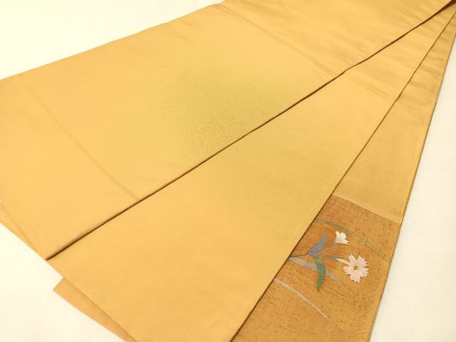 平和屋着物●太鼓柄袋帯　すくい織　撫子　正絹　逸品　未使用　CABJ0410vp