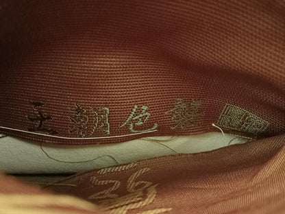 平和屋着物●六通柄袋帯　唐織　作家物　王朝色襲　金糸　正絹　逸品　未使用　CABJ0411vp