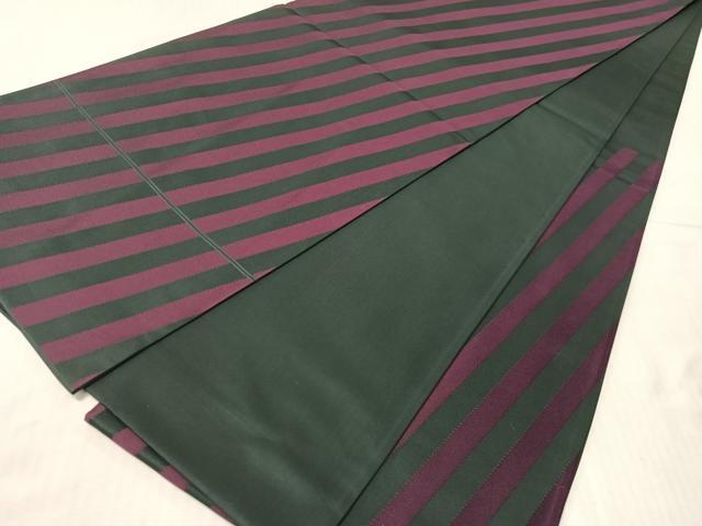 平和屋着物●世界的人形師　辻村寿三郎　ジュサブロー　六通柄袋帯　斜線文　正絹　逸品　CABJ0434vp