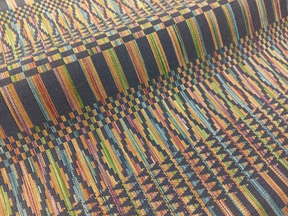 平和屋着物●八寸名古屋帯　幾何学文様　正絹　逸品　CABJ0472vp