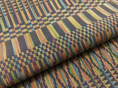 平和屋着物●八寸名古屋帯　幾何学文様　正絹　逸品　CABJ0472vp