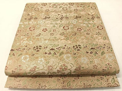 平和屋着物●龍村織宝謹製　全通柄袋帯　早雲寺銀襴　正絹　逸品　CABJ0478vp