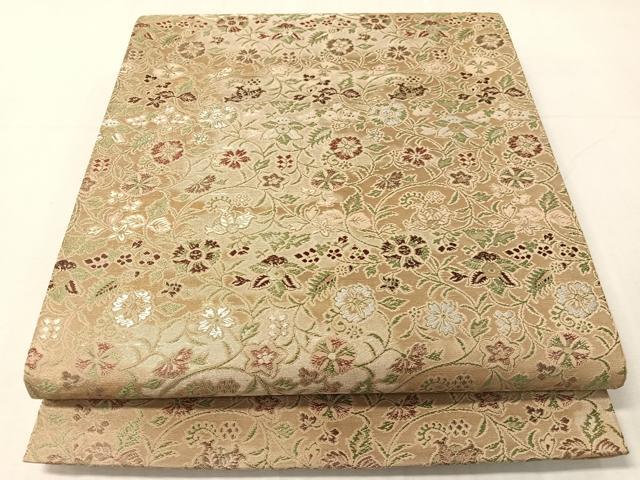 平和屋着物●龍村織宝謹製　全通柄袋帯　早雲寺銀襴　正絹　逸品　CABJ0478vp