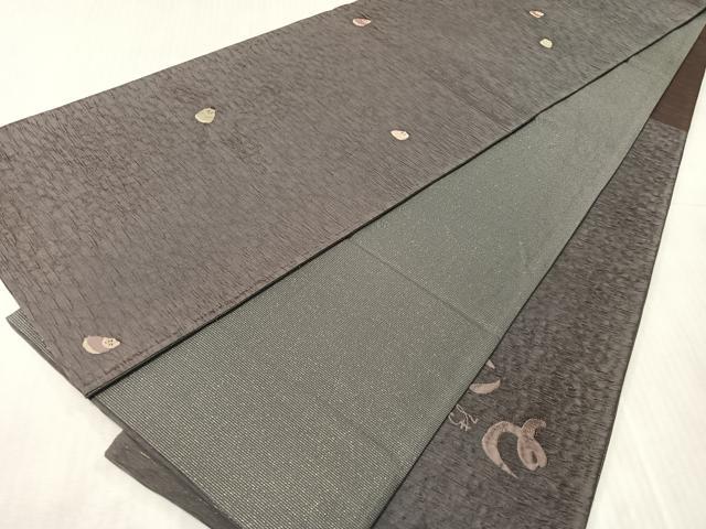 平和屋着物●六通柄袋帯　七転び八起き　金通し地　やまと誂製　正絹　逸品　CABJ0481vp