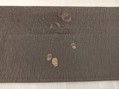 平和屋着物●六通柄袋帯　七転び八起き　金通し地　やまと誂製　正絹　逸品　CABJ0481vp