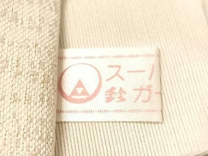 平和屋着物●六通柄袋帯　唐織　雪芝花文　金糸　鈴乃屋扱い　正絹　逸品　CABJ0484vp