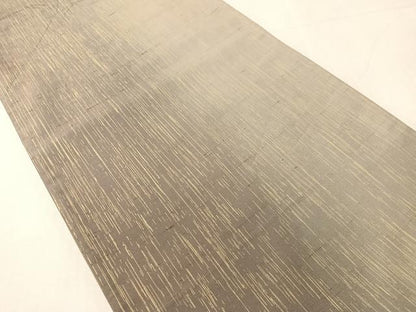 平和屋着物●本場縞大島紬地　両面　全通柄袋帯　市松更紗文　金彩　正絹　逸品　CABJ0491vp