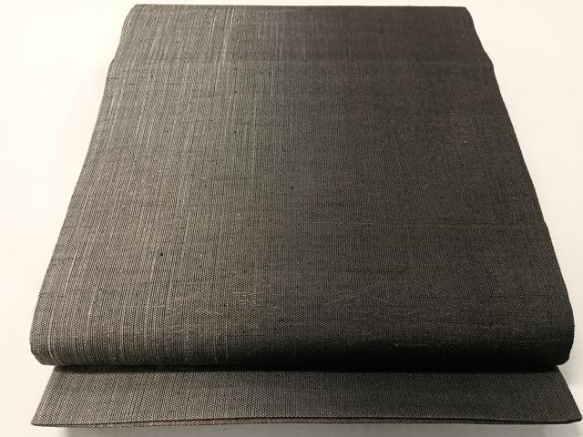 平和屋着物▽両面　六通柄袋帯　スリーシーズン　春夏秋　紬地　草木文　金糸　正絹　逸品　CABJ0492vp