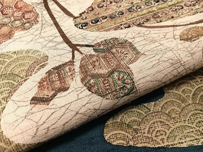 平和屋着物●九寸名古屋帯　紬地　成り物　正絹　逸品　CABJ0495vp