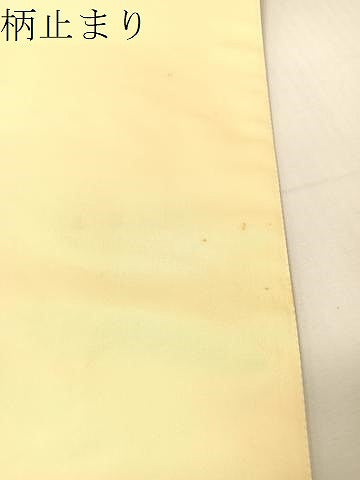 平和屋着物●六通柄袋帯　唐織　横段双鶴花文　金糸　正絹　逸品　未使用　CABJ0498vp