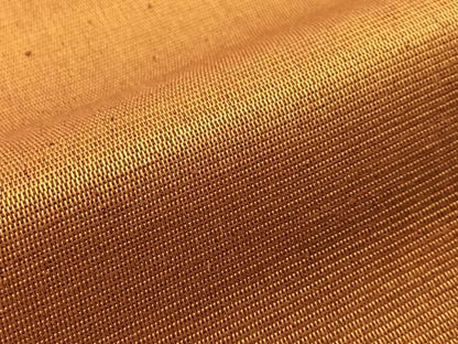 平和屋着物●本場黄八丈　紬　八寸名古屋帯　黄唐茶色　単衣帯　正絹　逸品　CABJ0501vp