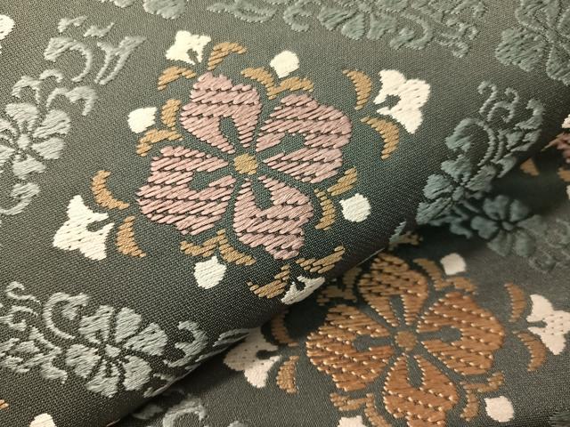 平和屋着物●つけ帯　唐織　菱花文　ますいわ屋扱い　正絹　逸品　未使用　CABJ0505vp