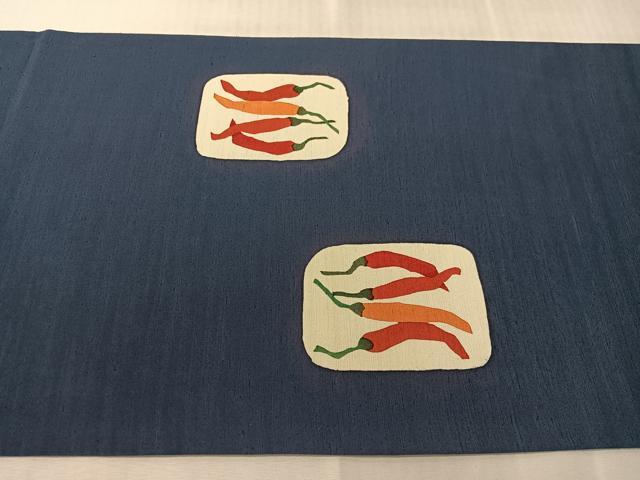 平和屋着物●太鼓柄袋帯　紬地　型染め　成り物　正絹　逸品　CABJ0521vp