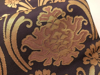 平和屋着物●全通柄袋帯　名物裂　金糸　正絹　逸品　CABJ0534vp