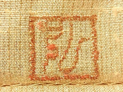 平和屋着物●桝屋高尾　ねん金綴錦　全通柄袋帯　段霞文　正絹　逸品　CABJ0542vp
