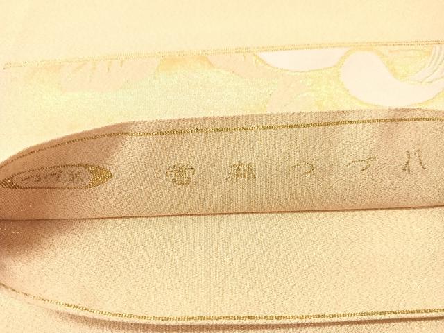 平和屋着物●太鼓柄袋帯　當麻つづれ　乱菊　金糸　正絹　逸品　CABJ0546vp