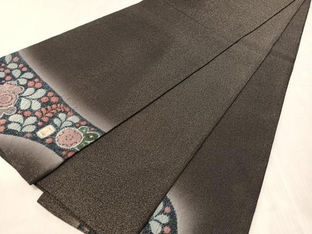 平和屋着物●太鼓柄袋帯　作家物　辻が花　絞り　銀通し地　正絹　逸品　CABJ0547vp