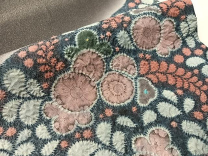 平和屋着物●太鼓柄袋帯　作家物　辻が花　絞り　銀通し地　正絹　逸品　CABJ0547vp
