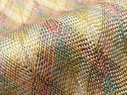 平和屋着物●全通柄袋帯　組織　網目文　金糸　正絹　逸品　CABJ0549vp