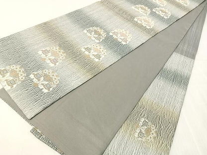 平和屋着物●六通柄袋帯　櫛織　象　正絹　逸品　CABJ0555vp