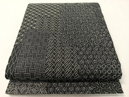 平和屋着物●総刺繍　刺し子　全通柄袋帯　吉祥柄　正絹　逸品　CABJ0556vp
