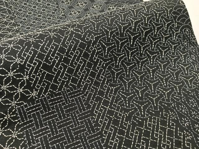 平和屋着物●総刺繍　刺し子　全通柄袋帯　吉祥柄　正絹　逸品　CABJ0556vp
