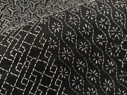 平和屋着物●総刺繍　刺し子　全通柄袋帯　吉祥柄　正絹　逸品　CABJ0556vp