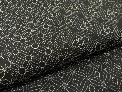 平和屋着物●総刺繍　刺し子　全通柄袋帯　吉祥柄　正絹　逸品　CABJ0556vp
