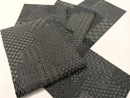 平和屋着物●総刺繍　刺し子　全通柄袋帯　吉祥柄　正絹　逸品　CABJ0556vp