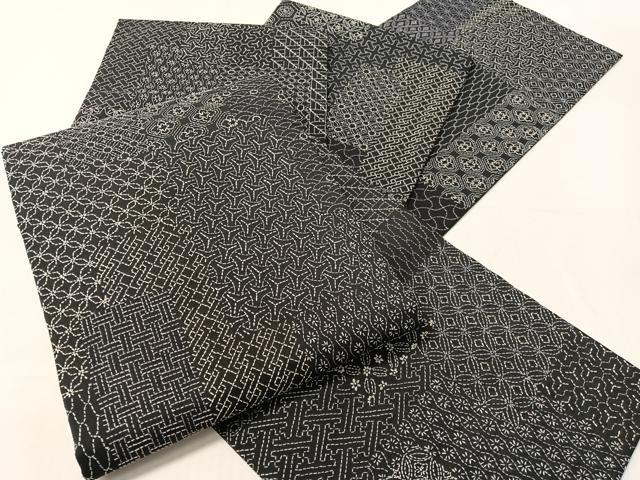 平和屋着物●総刺繍　刺し子　全通柄袋帯　吉祥柄　正絹　逸品　CABJ0556vp